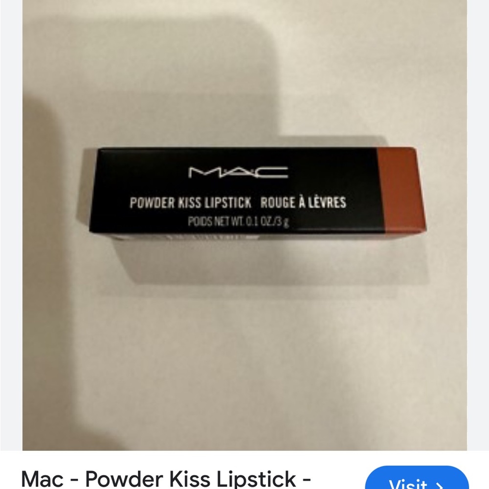 MAC Cosmetics Powder Kiss Lipstick - Warm Brown devoted to chili
